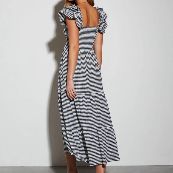 Smocked striped midi dress by promesa from vici - Picture 4 of 9